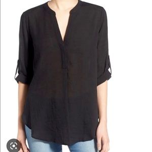 Lush Perfect Roll Tab Sleeve Tunic